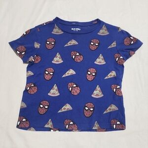 Spider-Man and Pizza Print Tee